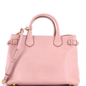 Burberry Banner Tote Leather And House #229968B69B